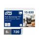 15830 - Dispenserservet recycled papier 21,3 x 16,5 cm wit 2-laags multifold Z TORK