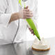 Spuitzak LDPE 280 x 530 mm Masterline Green Dispenser rolls tansparant met groene tip, 100 zakken/ro