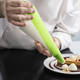 Spuitzak LDPE 280 x 530 mm Masterline Green Dispenser rolls tansparant met groene tip, 100 zakken/ro