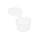 Covercup PP ø49/28 transparant 28 ml rond