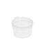 Covercup PP ø49/28 transparant 28 ml rond