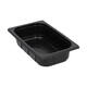Plastic gastrobak PP 1/4 G60 rechthoekig 264 x 163 x 60 mm - zwart 1750 cc