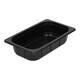 Plastic gastrobak PP 1/4 G60 rechthoekig 264 x 163 x 60 mm - zwart 1750 cc