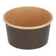 Bak bruinkraft/PE rond Ø 115/62 mm 350 ml zwart  15oz  - 435