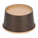 Bak bruinkraft/PE rond Ø 115/62 mm 350 ml zwart  15oz  - 435
