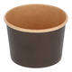 Bak bruinkraft/PE rond Ø 115/80 mm 500 ml zwart  20oz  - 580