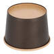Bak bruinkraft/PE rond Ø 115/80 mm 500 ml zwart  20oz  - 580