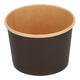 Bak bruinkraft/PE rond Ø 115/80 mm 500 ml zwart  20oz  - 580