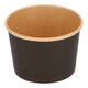 Bak bruinkraft/PE rond Ø 115/80 mm 500 ml zwart  20oz  - 580