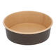 Bak bruinkraft/PE rond Ø 150/45 mm 500 ml zwart  18,5oz  - 550