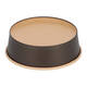 Bak bruinkraft/PE rond Ø 150/45 mm 500 ml zwart  18,5oz  - 550