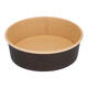Bak bruinkraft/PE rond Ø 150/45 mm 500 ml zwart  18,5oz  - 550