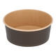 Bak bruinkraft/PE rond Ø 150/60 mm 750 ml zwart  25oz  - 755