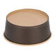 Bak bruinkraft/PE rond Ø 150/60 mm 750 ml zwart  25oz  - 755
