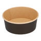 Bak bruinkraft/PE rond Ø 150/60 mm 750 ml zwart  25oz  - 755