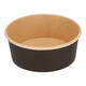 Bak bruinkraft/PE rond Ø 150/60 mm 750 ml zwart  25oz  - 755