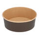 Bak bruinkraft/PE rond Ø 185/65 mm 1300 ml zwart  42,7oz  - 1275