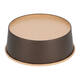 Bak bruinkraft/PE rond Ø 185/65 mm 1300 ml zwart  42,7oz  - 1275