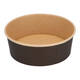 Bak bruinkraft/PE rond Ø 185/65 mm 1300 ml zwart  42,7oz  - 1275