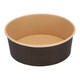 Bak bruinkraft/PE rond Ø 185/65 mm 1300 ml zwart  42,7oz  - 1275