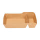 Bakjes bruinkraft/PE 180 (132+48)  x 100 x 35 mm (A14 + extra bakje) - A20