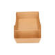 Bakjes bruinkraft/PE 180 (132+48)  x 100 x 35 mm (A14 + extra bakje) - A20