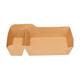 Bakjes bruinkraft/PE 180 (132+48)  x 100 x 35 mm (A14 + extra bakje) - A20