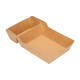 Bakjes bruinkraft/PE 180 (132+48)  x 100 x 35 mm (A14 + extra bakje) - A20