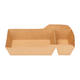 Bakjes bruinkraft/PE 180 (132+48) x 85 x 35 mm (A9 + extra bakje) - A22