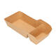 Bakjes bruinkraft/PE 180 (132+48) x 85 x 35 mm (A9 + extra bakje) - A22