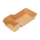 Bakjes bruinkraft/PE 180 (132+48) x 85 x 35 mm (A9 + extra bakje) - A22