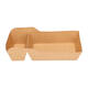Bakjes bruinkraft/PE 180 (132+48) x 85 x 35 mm (A9 + extra bakje) - A22