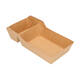 Bakjes bruinkraft/PE 180 (132+48) x 85 x 35 mm (A9 + extra bakje) - A22