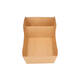 Bakjes bruinkraft/PE 180 (132+48) x 85 x 35 mm (A9 + extra bakje) - A22