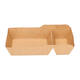 Bakjes bruinkraft/PE 140 (92+48) x 64 x 32 mm (A7 + extra bakje) - A23