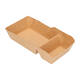 Bakjes bruinkraft/PE 140 (92+48) x 64 x 32 mm (A7 + extra bakje) - A23