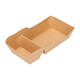 Bakjes bruinkraft/PE 140 (92+48) x 64 x 32 mm (A7 + extra bakje) - A23