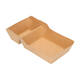 Bakjes bruinkraft/PE 140 (92+48) x 64 x 32 mm (A7 + extra bakje) - A23