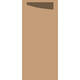 211051 - Bestekzakjes 8,5 x 19 cm Eco bruin met servet chestnut