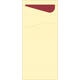 211049 - Sacchetto 8,5 x 19 cm eco brown met servet white