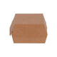 Hamburgerbak karton 115 x 115 x 80 mm wit/ bruin "Paper2Paper"