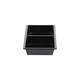 Tapas tray APET 2-vaks 25 x 12 x 3 cm 580 cc zwart - 459402