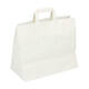 Draagtas papier 32 x 17 x 27 cm 70 gram wit plat handvat