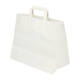 Draagtas papier 32 x 17 x 27 cm 70 gram wit plat handvat