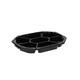 Cateringschaal APET CS 335/250 zwart 8-hoekig 7-vaks