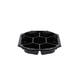 Cateringschaal APET CS 335/250 zwart 8-hoekig 7-vaks