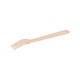 Snackvork hout 14 cm met 3-tand + snijkant