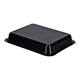 115495 - Menubak CPET 225 x 175 x 34 mm zwart 960 ml rechthoekig 1-vaks