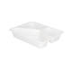 132346 - Menubak CPET 225 x 175 x 43 mm wit 525/275/205 ml rechthoekig 3-vaks