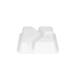132346 - Menubak CPET 225 x 175 x 43 mm wit 525/275/205 ml rechthoekig 3-vaks